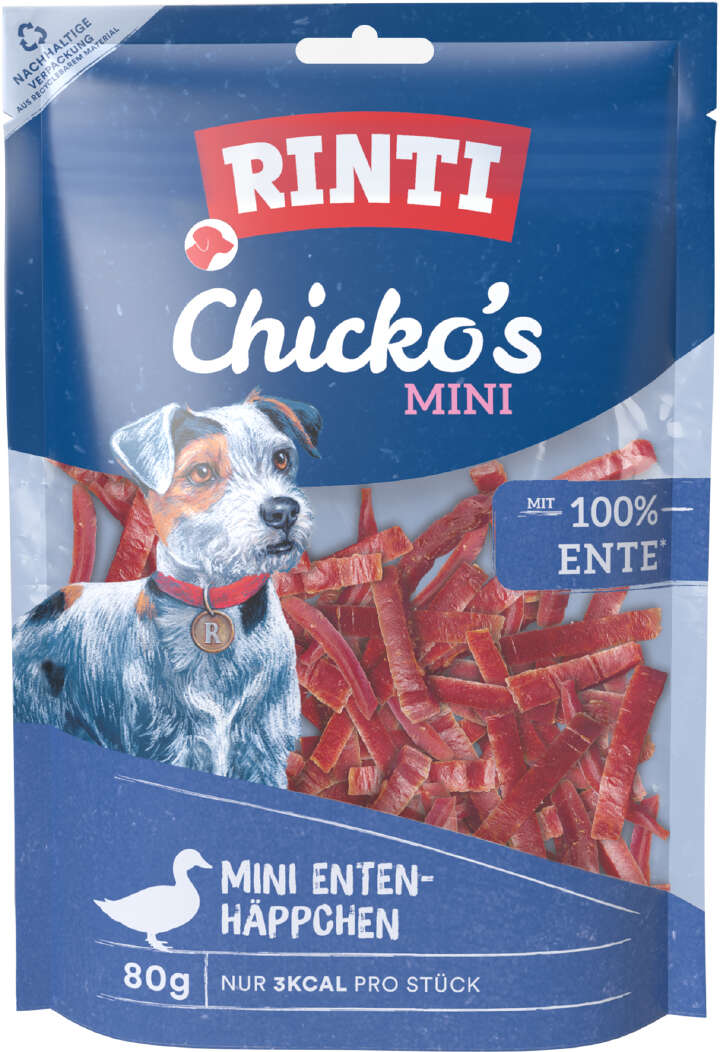 RINTI Hundeleckerlis Chickos Mini Ente